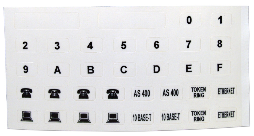 Module Labels for Flexible Wall Plate System C5B-LBL 037229714807 Category 5 - C5B Premium Wall Plate Assemblies, Icon Label for Plate, 4/Bag C5BLBL C5B-LBL      2173