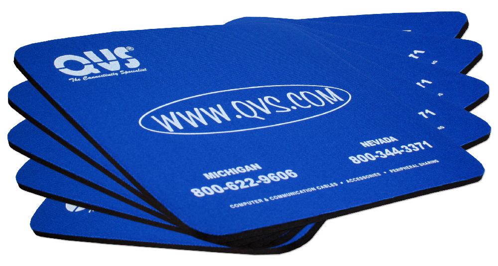 5-Pack Blue Mouse Foam Pad CA249QVS-5 Mouse Pad - Blue (9" x 8" x 0.25"), Foam