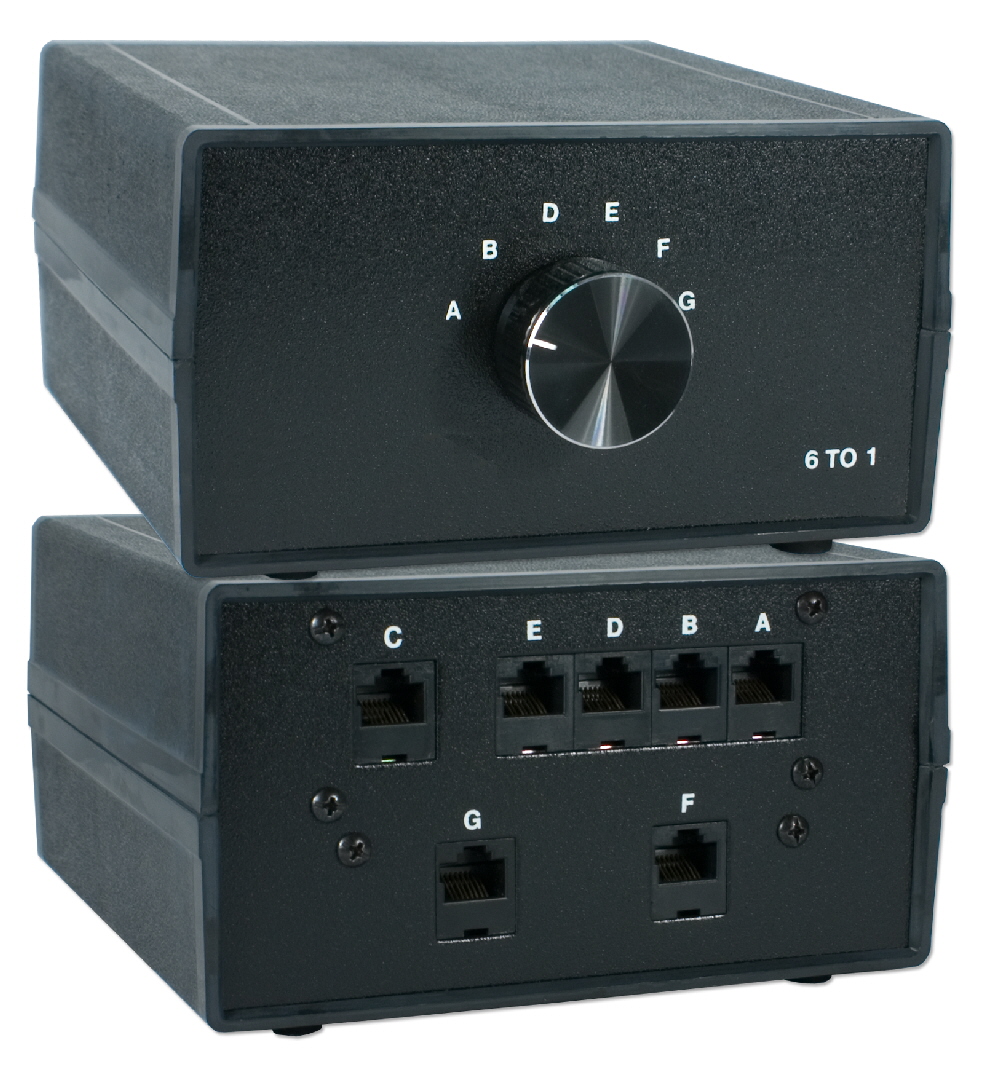 SWMD69914 - 6Port RJ45 Premium Manual Switch