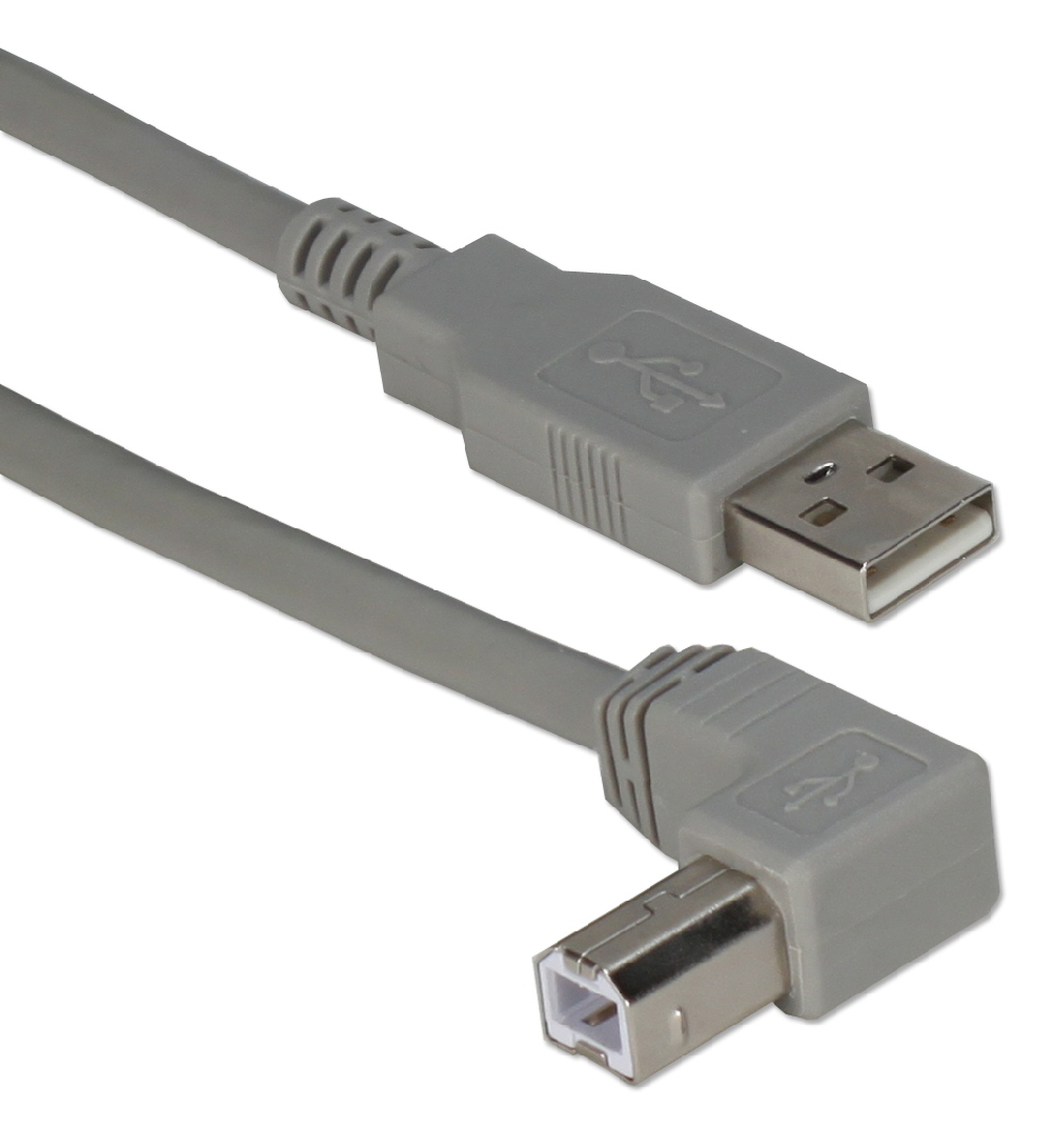 6ft USB 2.0 High-Speed Type A Male to B Right Angle Male Cable CC2209-06RA
