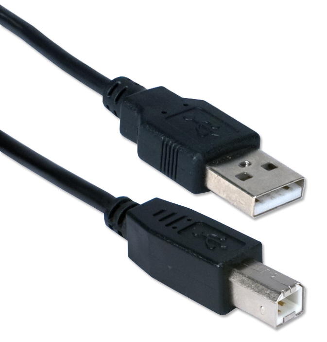 10ft USB 2.0 High-Speed 480Mbps Type A Male to B Male Black Cable CC2209C-10 037229228533