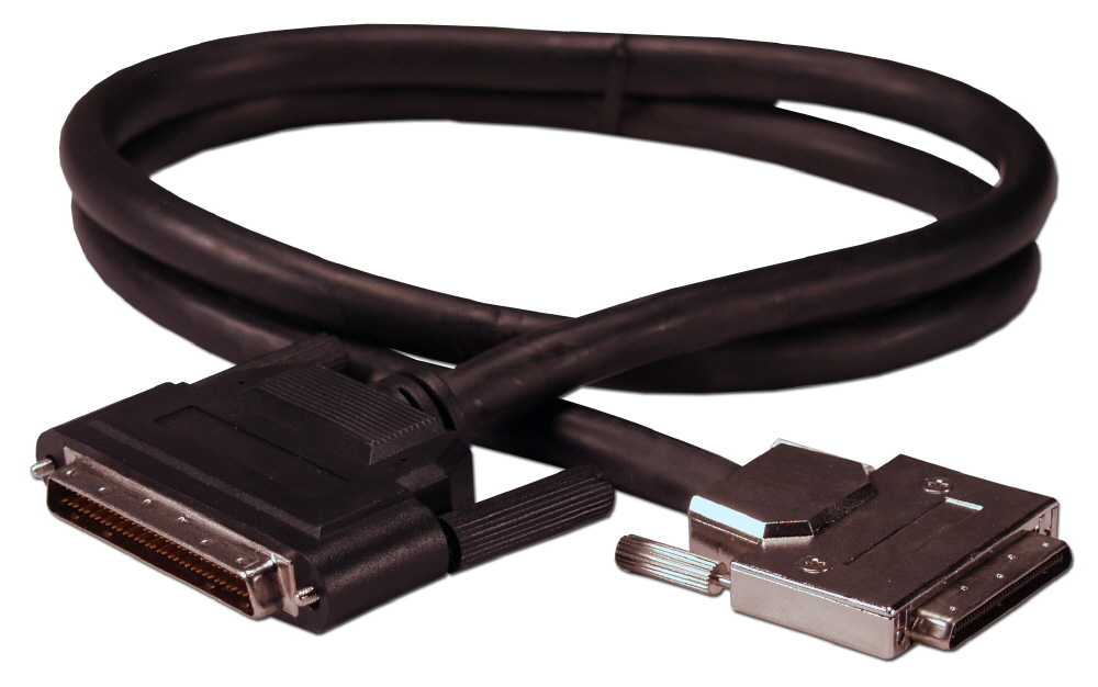 6ft Ultra320SCSI LVD VHDCen68 (.8mm VHDCI) Male to HPDB68 (MicroD68) Male Premium Cable CC622D-06 037229609066 Cable, .8mm UltraSCSI Up to 160/320MBps (SCSI V)/Ultra2 & 3/LVD to SCSI III Device, VHDCen68M/HPDB68M, 6ft 145474  CC622D06 CC622D-06  cables feet foot   2917  microcenter Carrico Discontinued