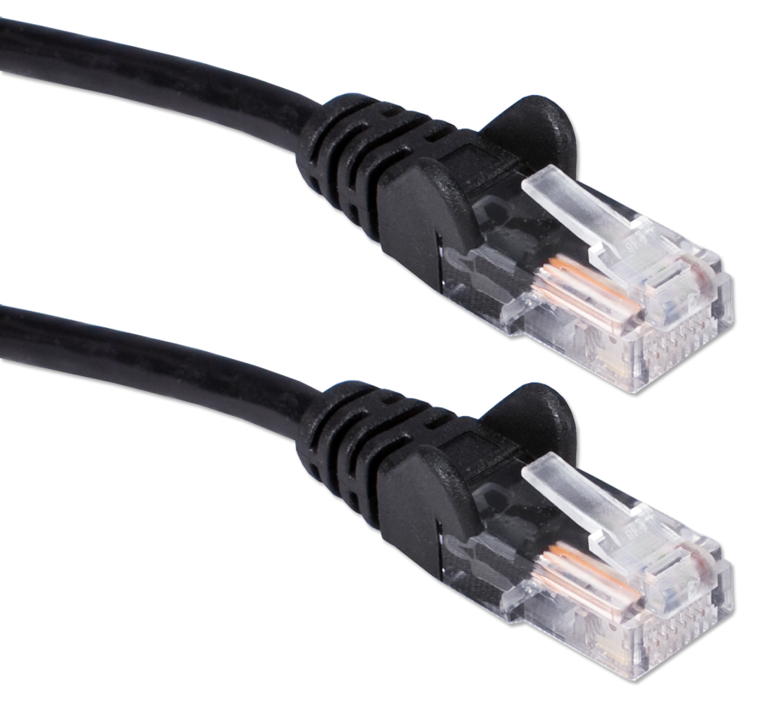 3ft CAT6 Gigabit Flexible Molded Black Patch Cord CC715-03BK 037229715606