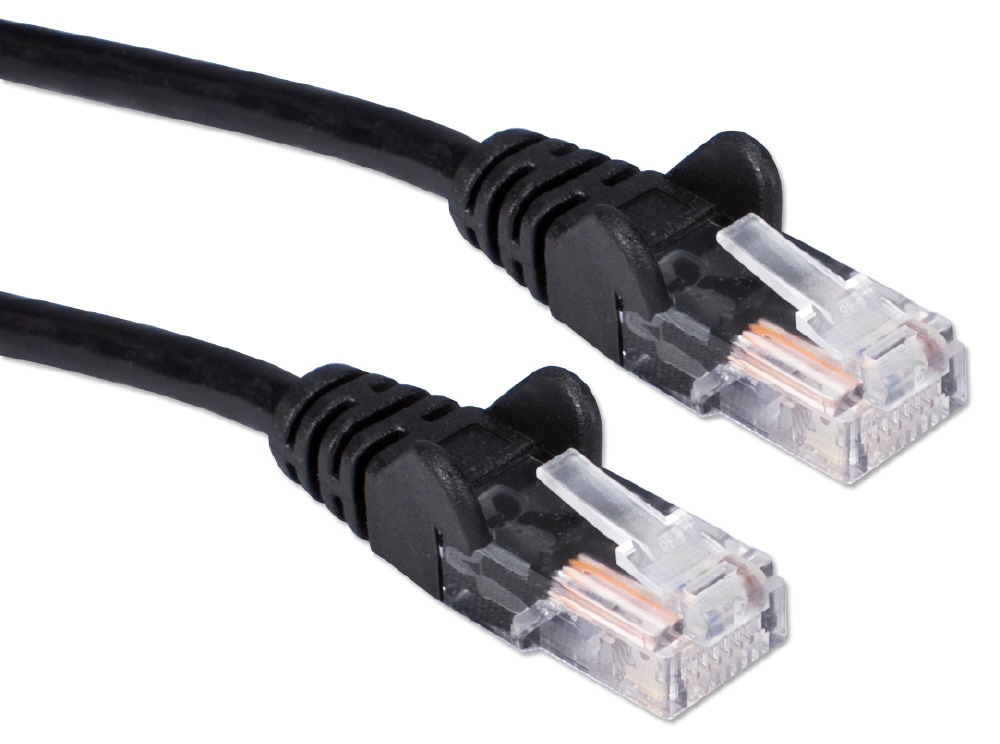 200ft CAT6 Gigabit Flexible Molded Black Patch Cord CC715-200BK 037229710533