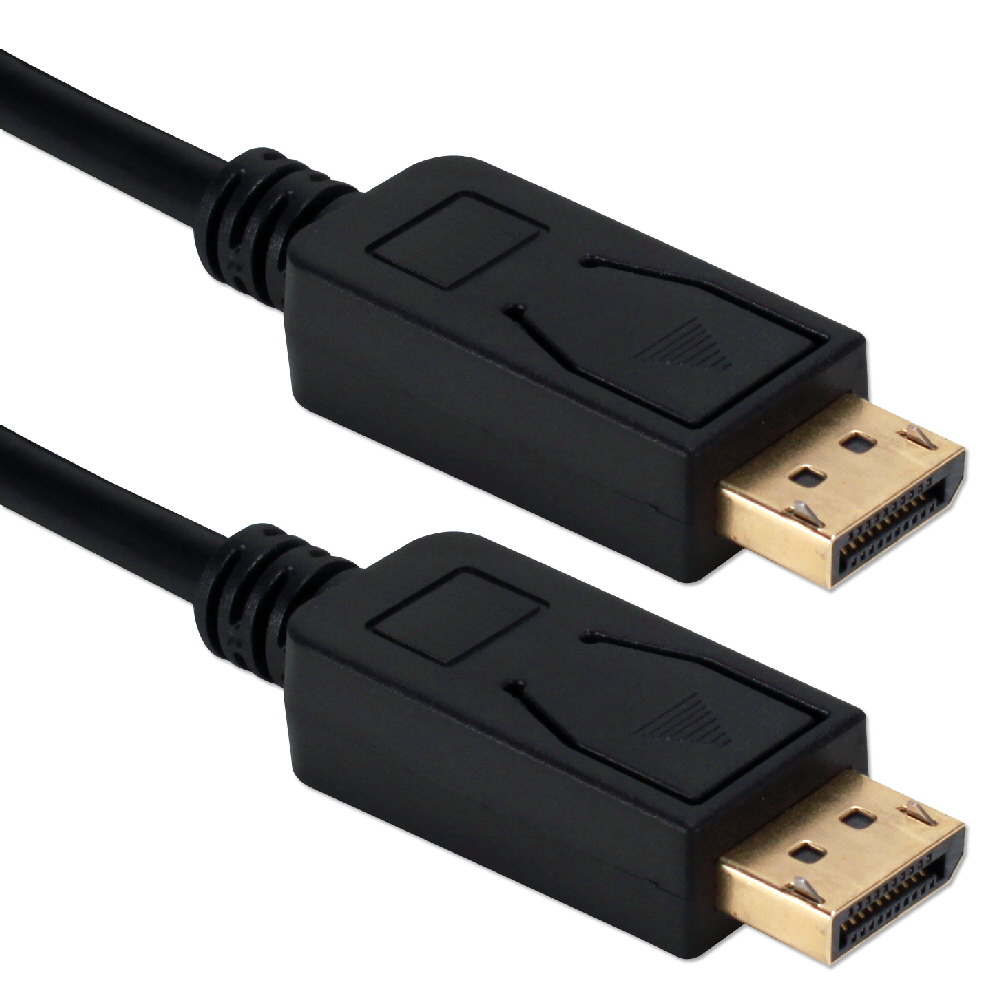 6ft DisplayPort 1.4 UltraHD 8K Black Cable with Latches DP8-06 037229002713 Cable, DisplayPort v1.4 Compliant, Digital Audio/Video with DHCP, 6ft DP806 DP8-06  cables feet foot