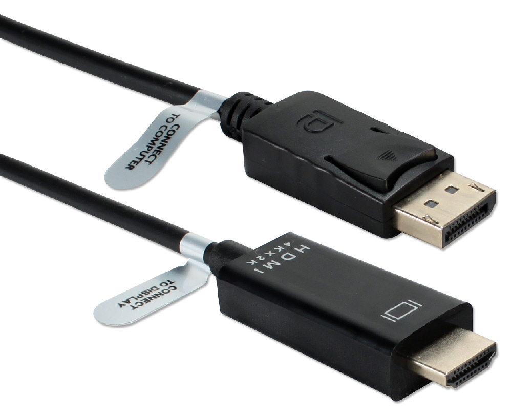 15ft DisplayPort to HDMI 4K Digital A/V Cable DPHD-15 037229005530 Cable, DisplayPort v1.1 Compliant, Connects DisplayPort Audio/Video into HDMI with HDCP, DP Male to HDMI Male, 15ft DPHD15 DPHD-15  cables feet foot microcenter Pending