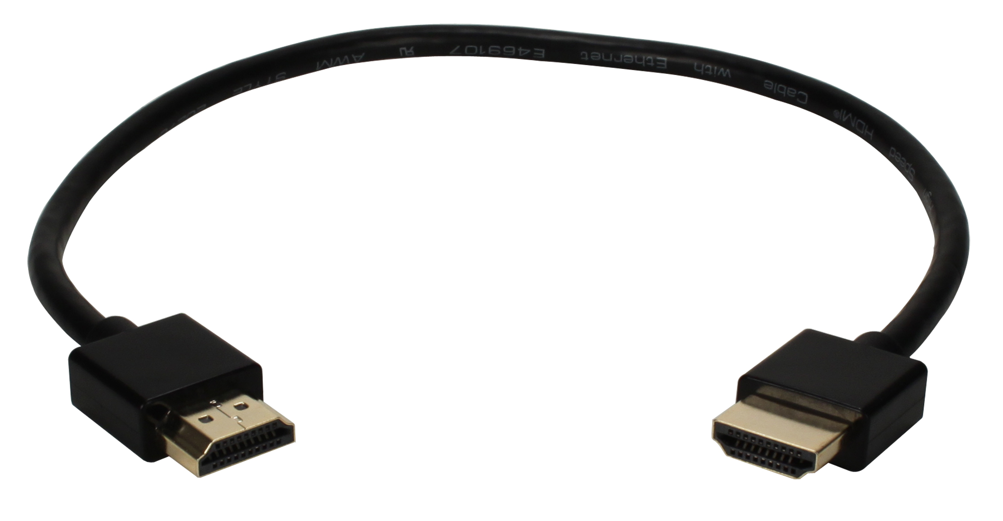 1.5ft High Speed HDMI UltraHD 4K with Ethernet Thin Flexible Cable HDT-1.5F 037229401622