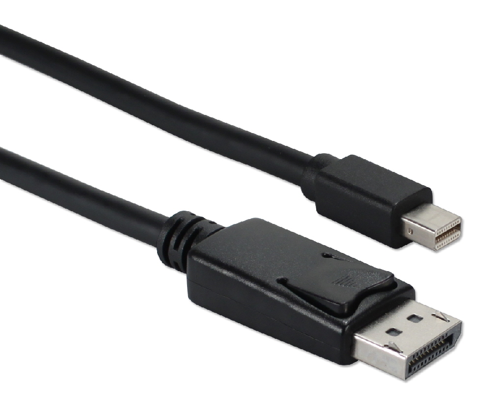 2-Meter Mini DisplayPort to DisplayPort UltraHD 4K Black Cable MDPDP-2MBK 037229003215