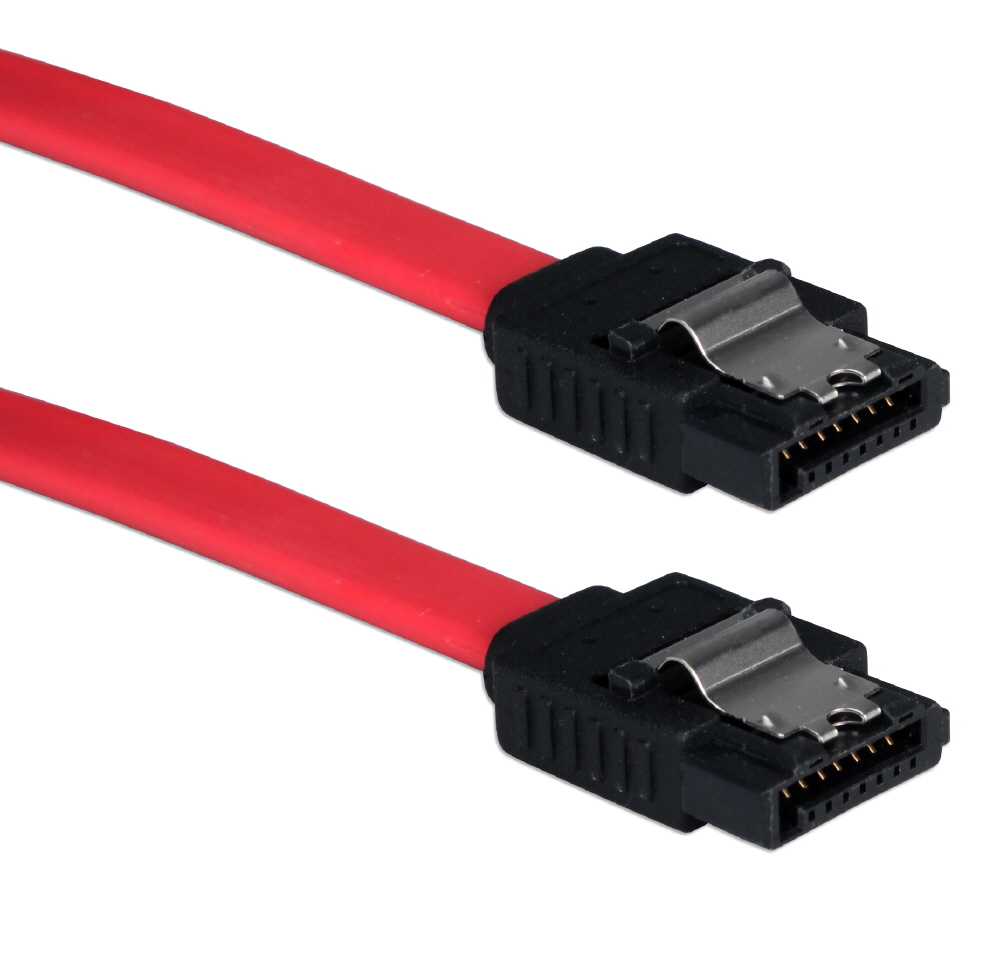 Premium 0.5-Meter SATA 3Gbps Internal Data Cable with Locking Latch SATA1M-05M 037229115802 Cable, SATA Serial ATA Internal 7Pin Data Cable with Metal Lock/Latch, 7Pin to 7Pin, Red, 0.5-Meter, 0.5Meter, 0.5M, 1.6ft, (20 inch) 5835  SATA1M05M SATA1M-05M  cables   inches 3749  microcenter Michael Weiler Approved