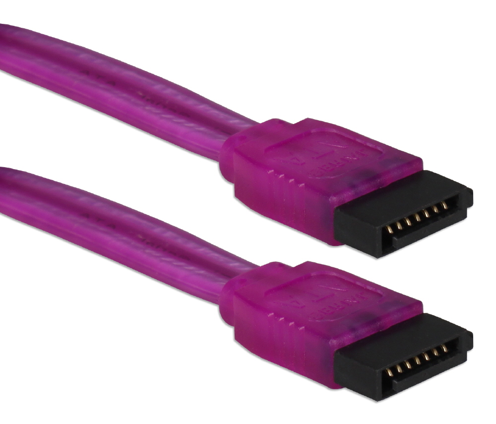 24 Inches SATA 3Gbps Internal Data UV Purple Cable SATAUV-24PR 037229115536 Cable, SATA150 Serial ATA Internal 7Pin Data Cable, 7Pin to 7Pin, PCMods UV Purple, 24" 218248  SATAUV24PR SATAUV-24PR  cables    3786  microcenter Michael Weiler Approved