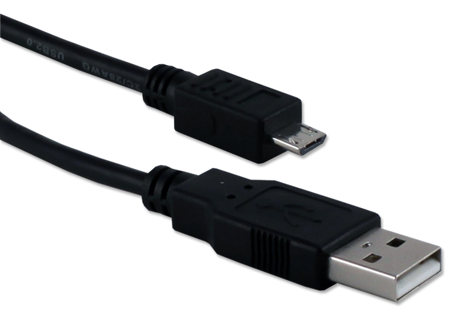 Binary B USB2 AMICROB 2M USB 2.0 Reversible A Male to Micro B Male